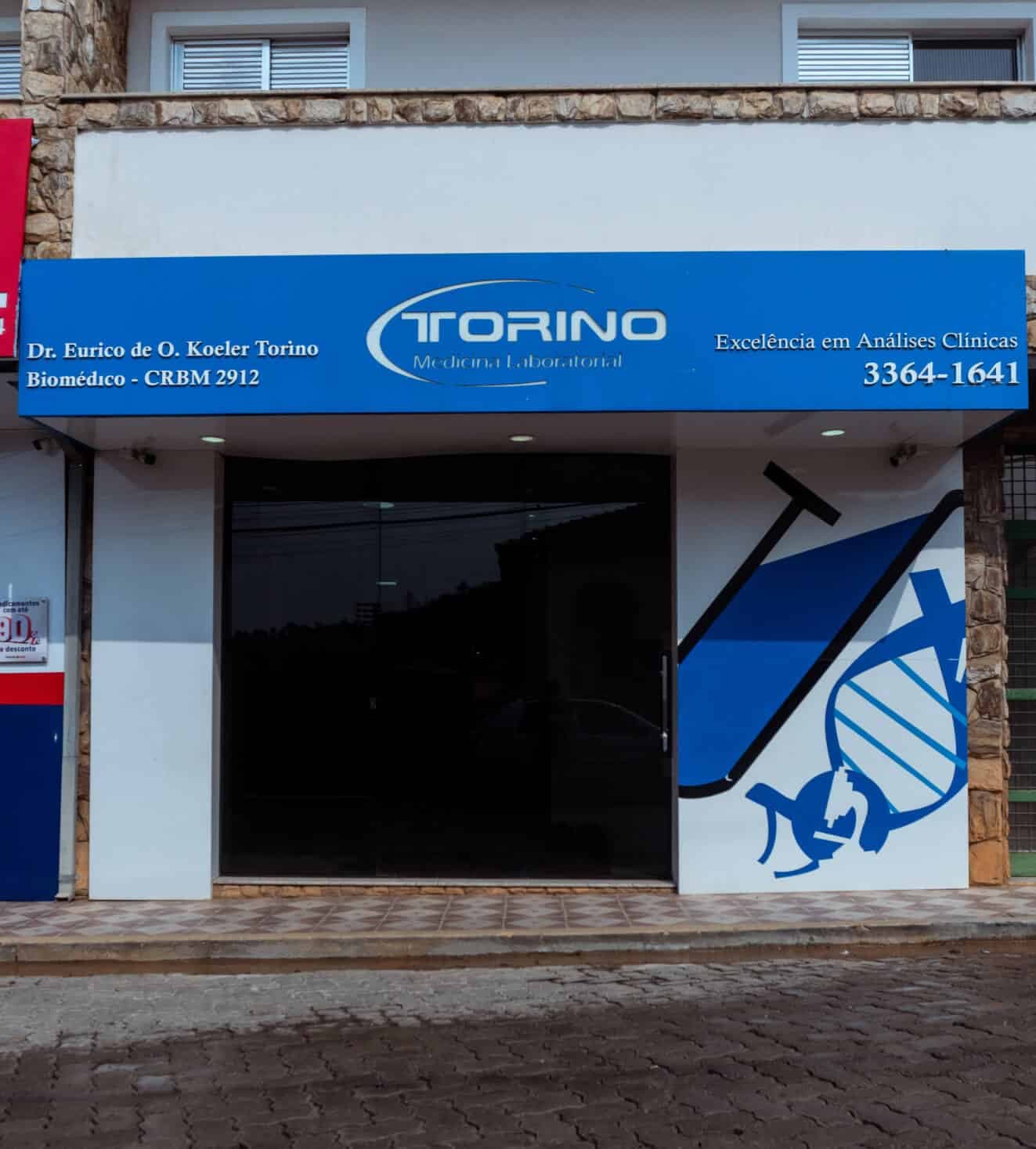 Fachada da unidade Pouso Alto do Laboratório Torino